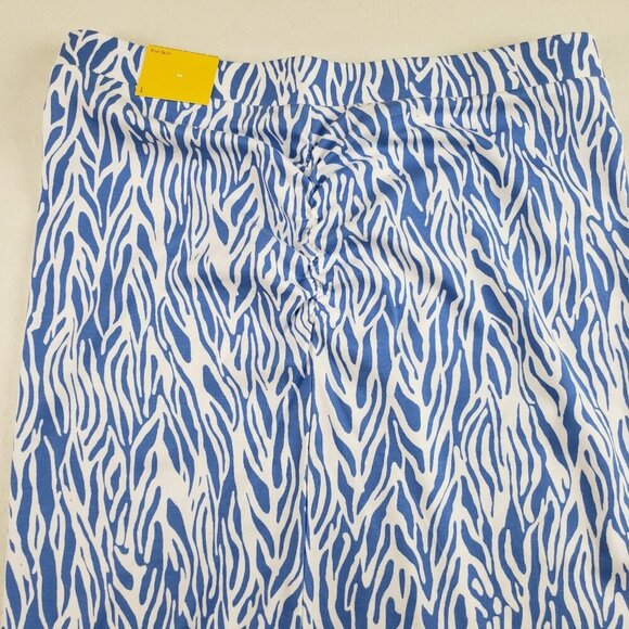 DVF x Target A Line Skirt Womens Large Blue Knit Midi Diane Von Furstenberg NEW - Picture 11 of 14